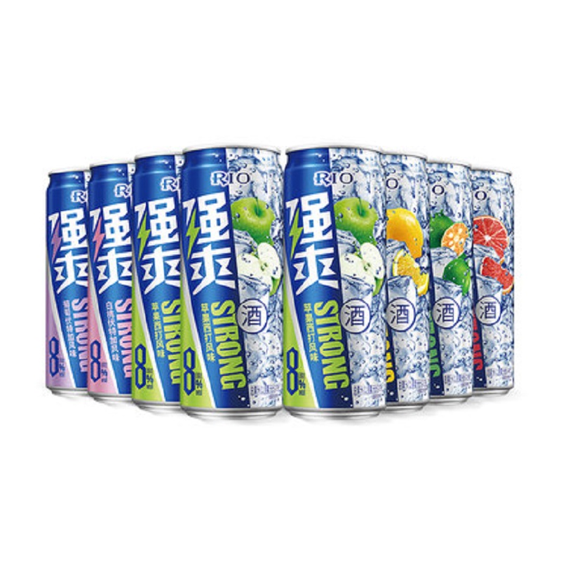 不调退锐澳强爽500ml×12罐整箱装