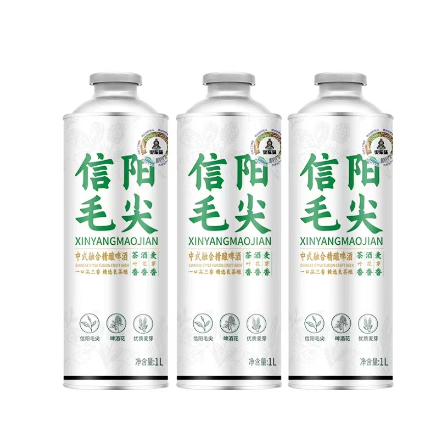 不退调火车头毛尖啤酒1L*6罐